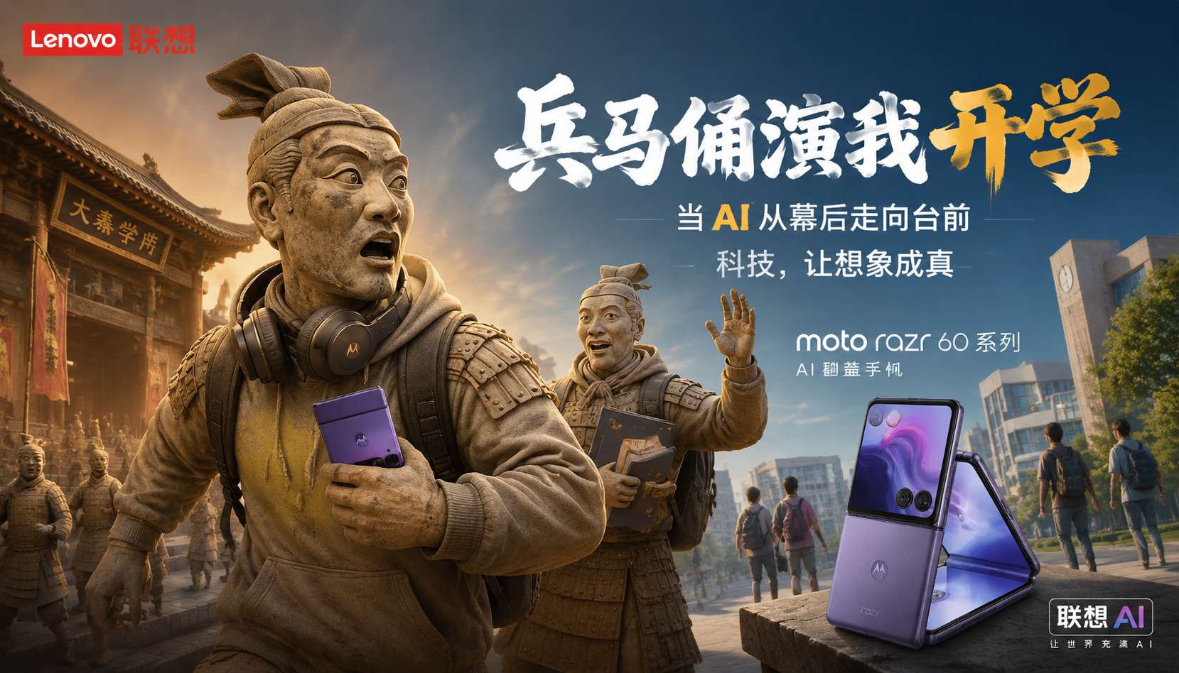 联想兵马俑大学生AI形象