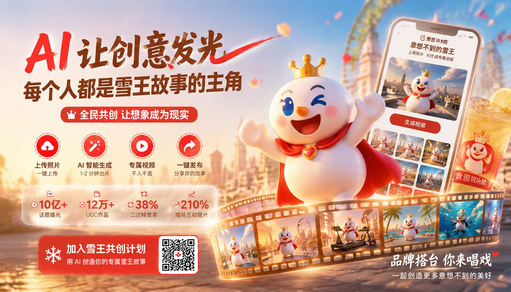 蜜雪冰城×可灵AI UGC共创案例配图